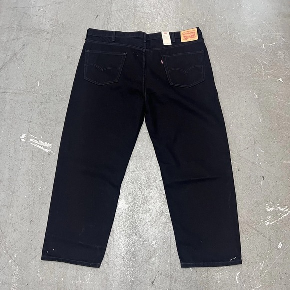 Levi's 550 Relaxed Fit Jeans Black Big & Tall 46x29 Men's Denim Tapered Leg - Picture 2 of 7